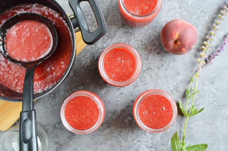 Step 4 - Raspberry Peach Freezer Jam