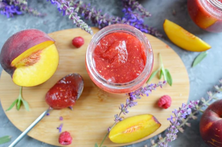 Step 5 - Raspberry Peach Freezer Jam
