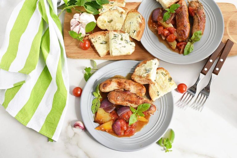 Step 8 - Sausage Casserole with Garlic Toasts