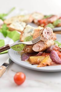 Sausage Casserole with Garlic Toasts