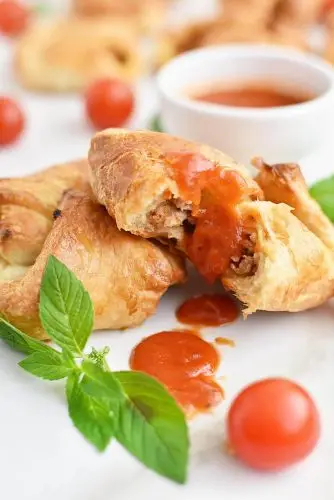 Sausage, Pepper & Onion Bundles