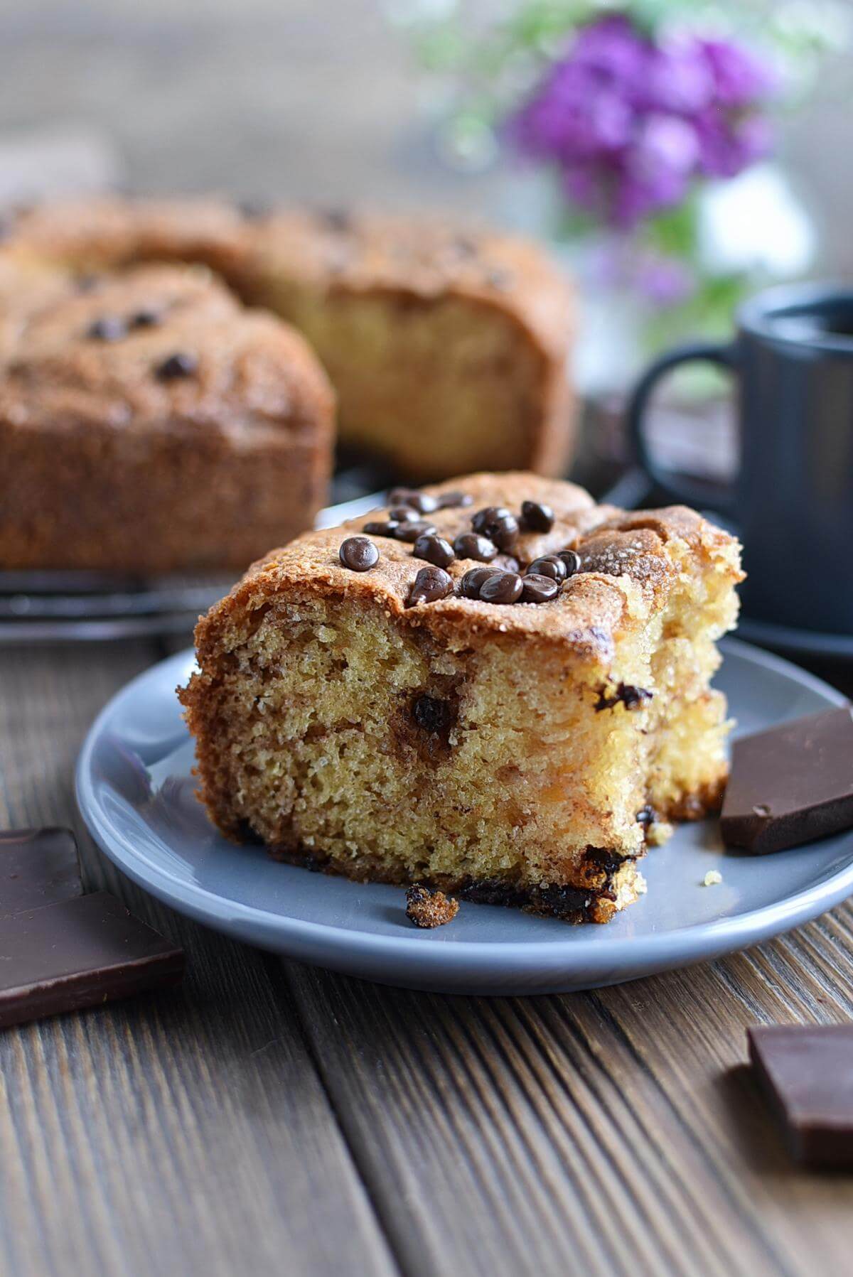 Sour Cream Chocolate Chip Coffee Cake Recipe Cook.me Recipes