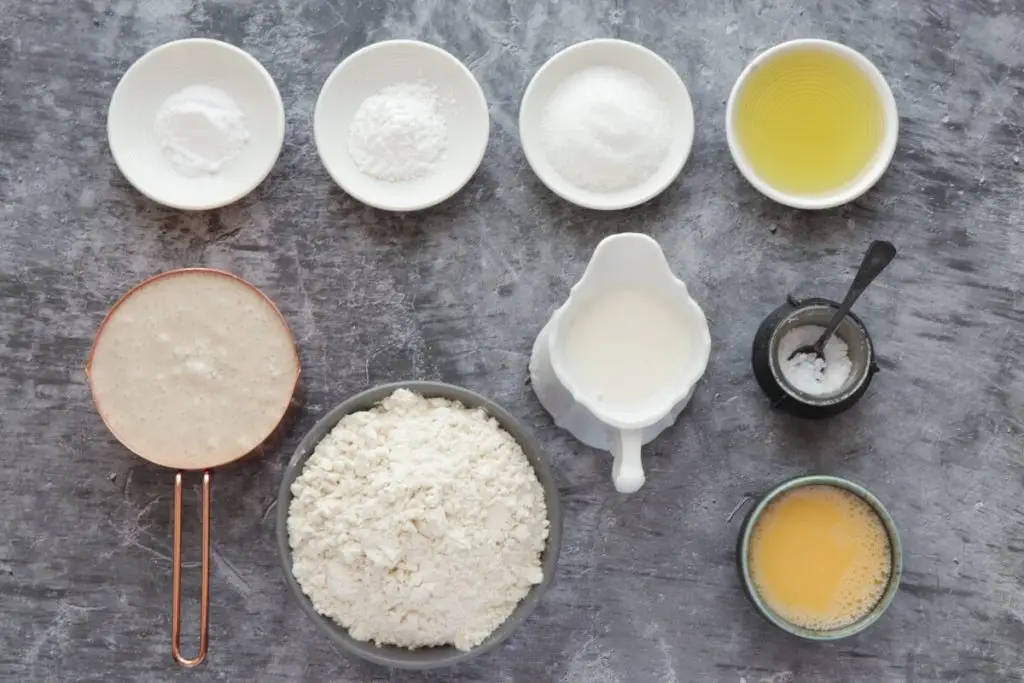 Ingredients for Sourdough Pancakes