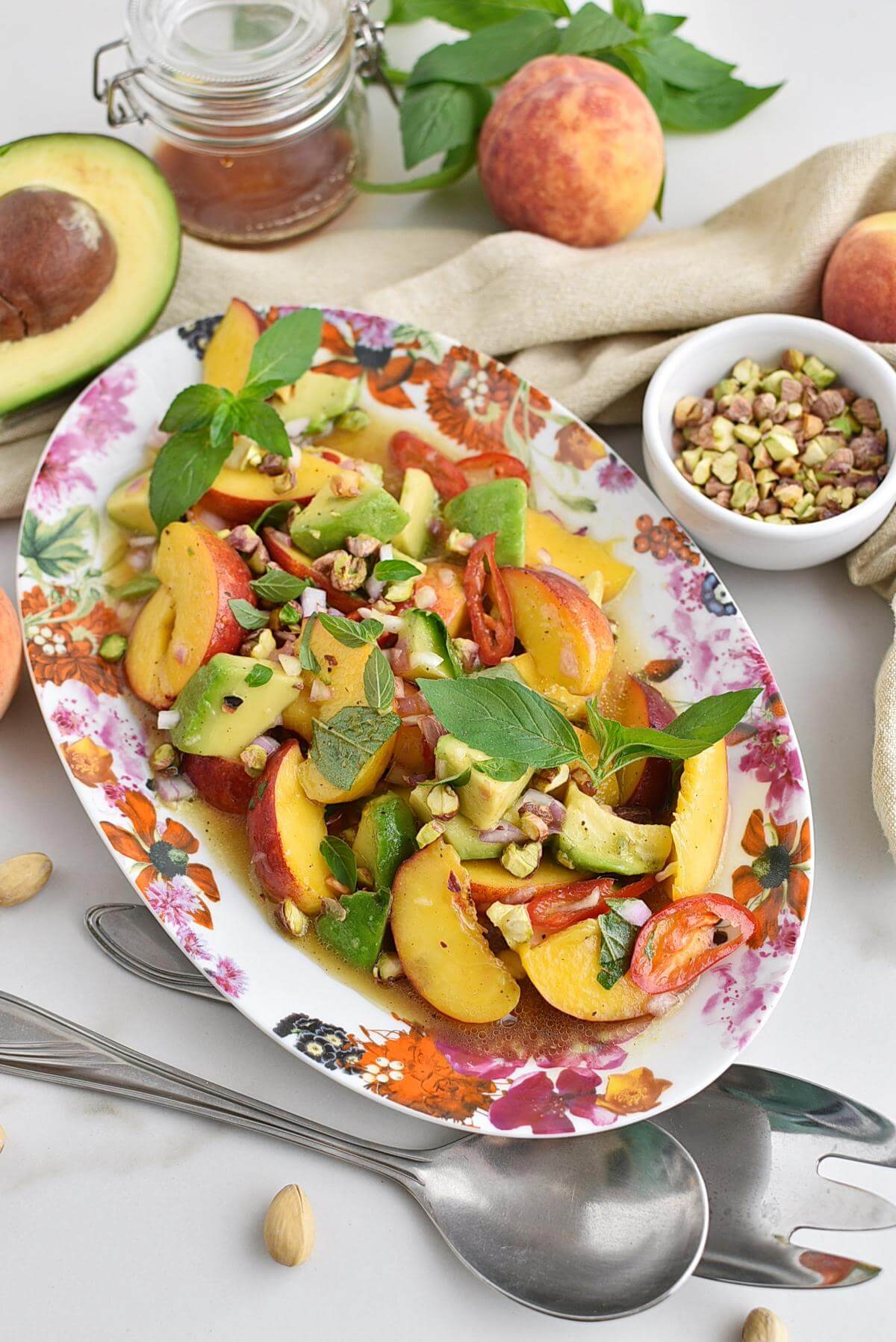 Spicy Peach And Avocado Salad Recipe Cook Me