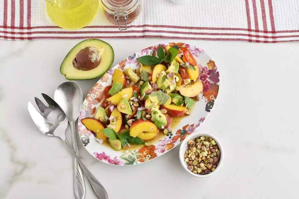 How to serve Spicy Peach and Avocado Salad