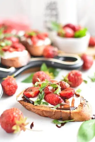 Strawberry Balsamic Bruschetta