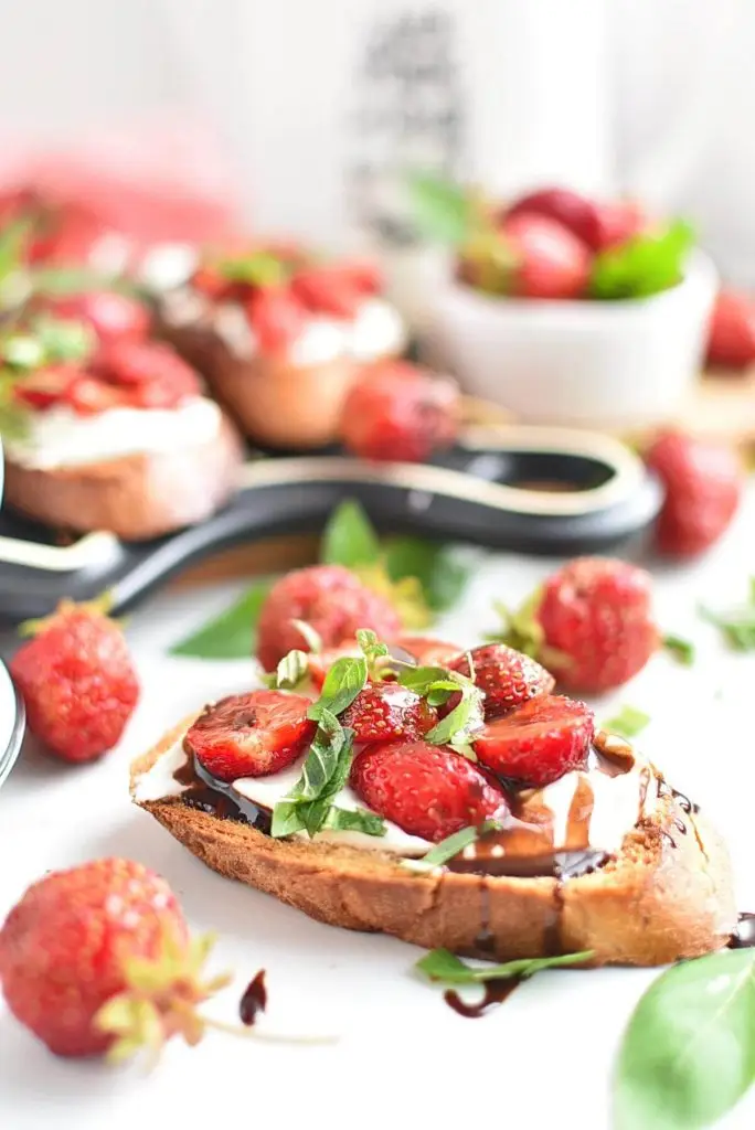 Strawberry Balsamic Bruschetta