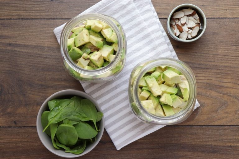 Step 3 - Strawberry Spinach Jar Salad