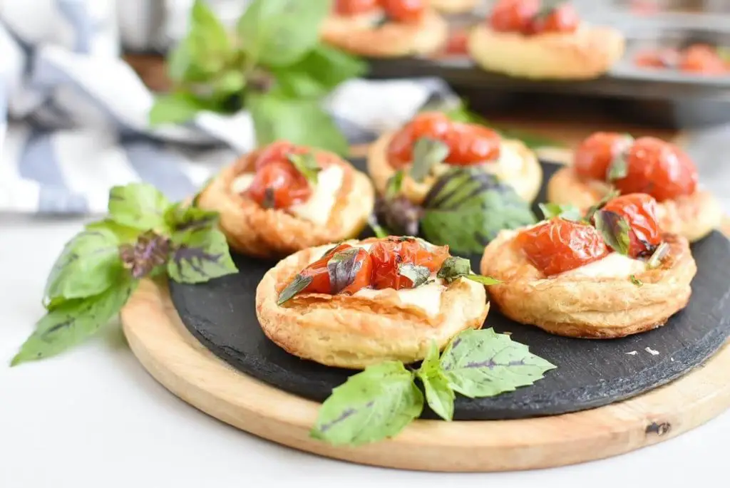 Tomato and Mozzarella Puffs