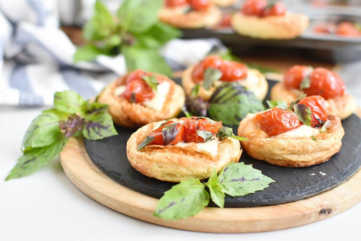 Tomato and Mozzarella Puffs
