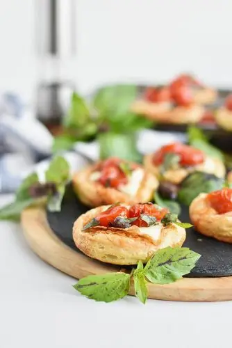 Tomato and Mozzarella Puffs
