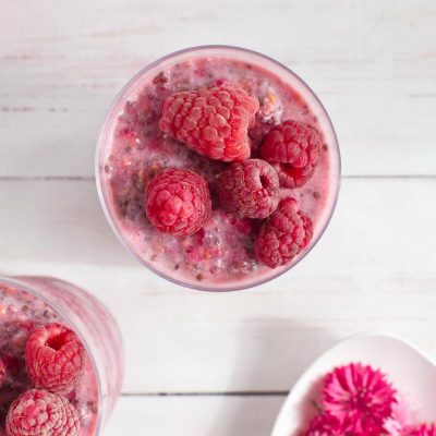 How to serve Vanilla Raspberry Chia Pudding