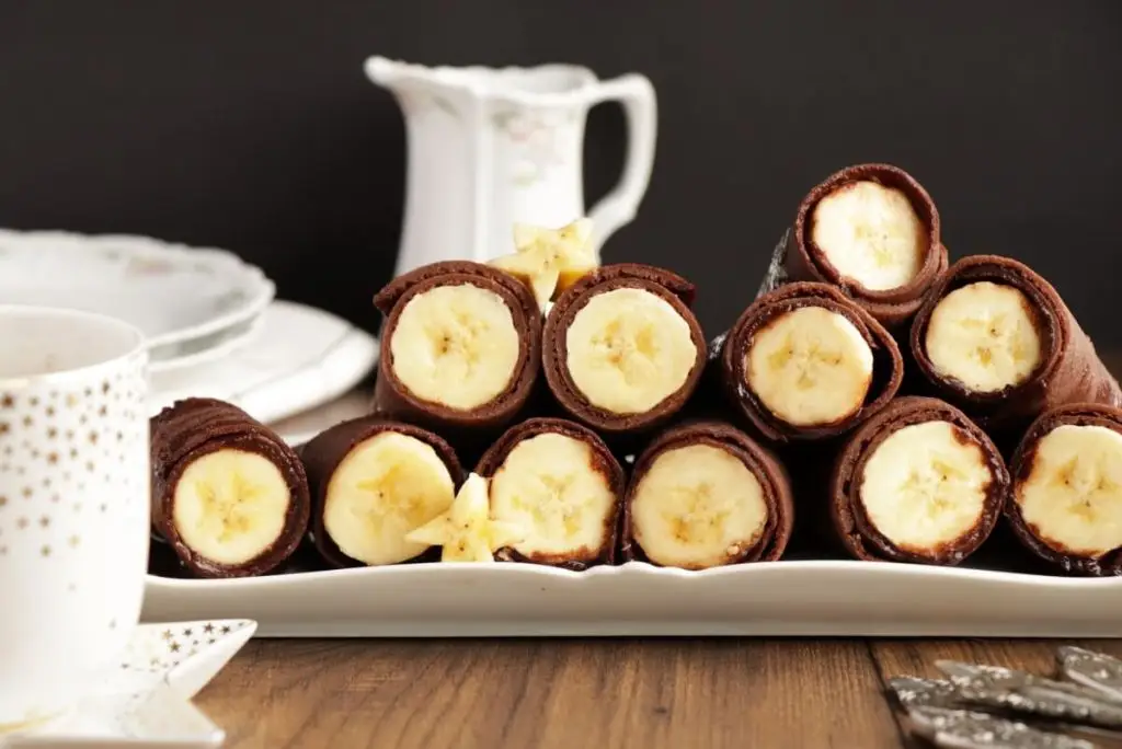 Vegan Chocolate Crepes with Banana