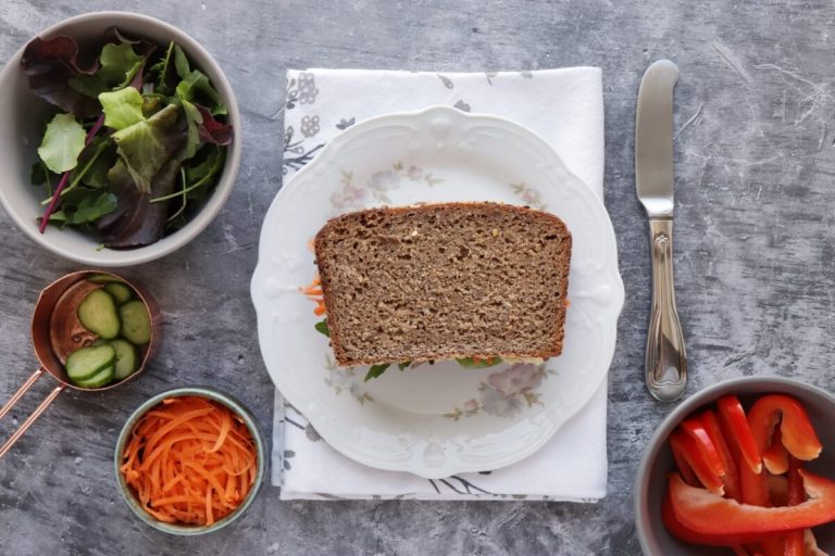 Step 2 - Veggie & Hummus Sandwich
