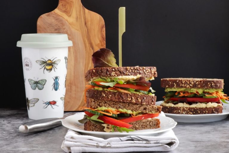 Step 3 - Veggie & Hummus Sandwich