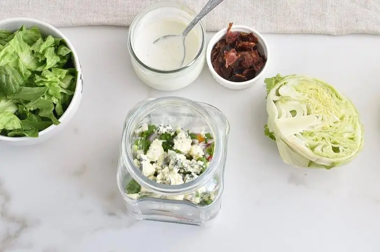 Step 1 - Wedge Salad in a Jar