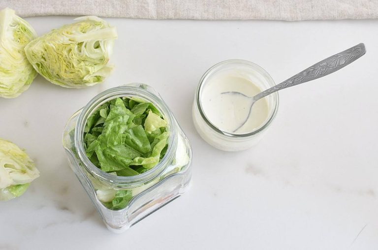 Step 1 - Wedge Salad in a Jar