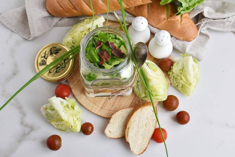 Step 3 - Wedge Salad in a Jar