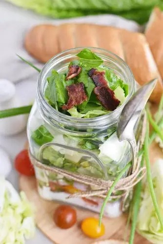 Wedge Salad in a Jar
