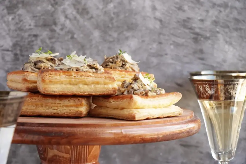 Wild Mushroom & Parmesan Vol-au-Vent Filling Recipe-Mushroom Vol au Vent-Mushroom Appetizers