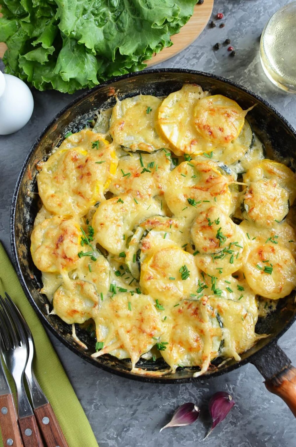 Zucchini Gratin with Yellow Squash Recipe - Cook.me Recipes