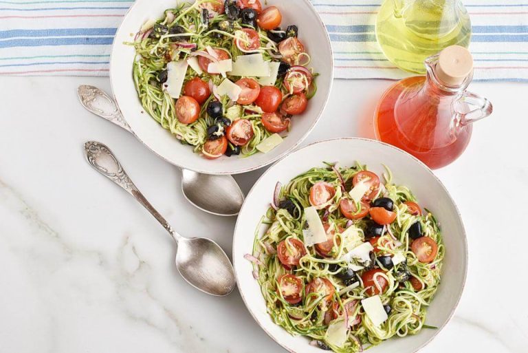 Step 3 - Zucchini Noodle “Pasta” Salad
