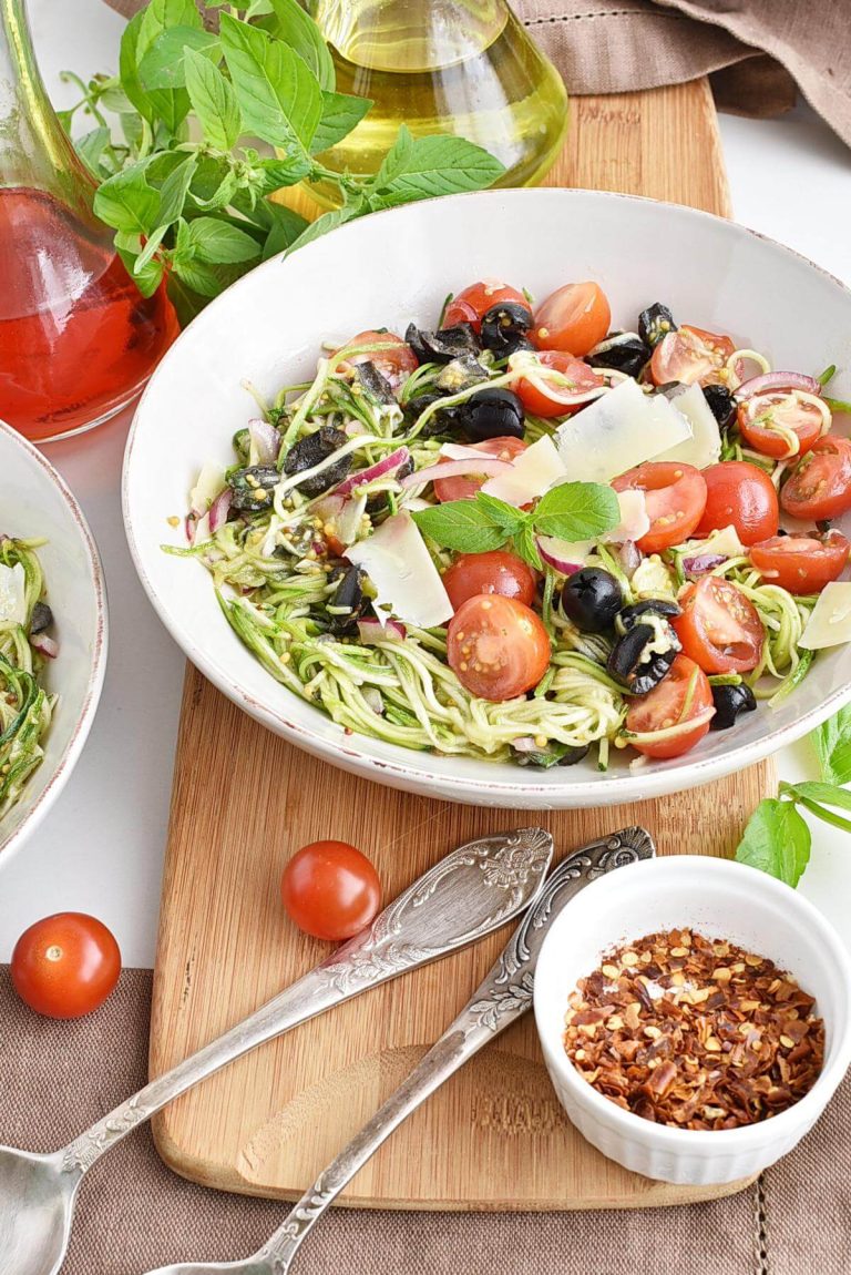 Zucchini Noodle "Pasta" Salad Recipe Cook.me Recipes