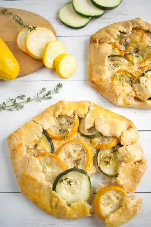 Zucchini and Goat Cheese Galettes