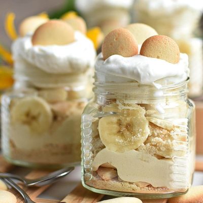 Banana Cream Pie in a Jar Recipe–Homemade Banana Cream Pie in a Jar–Easy Banana Cream Pie in a Jar