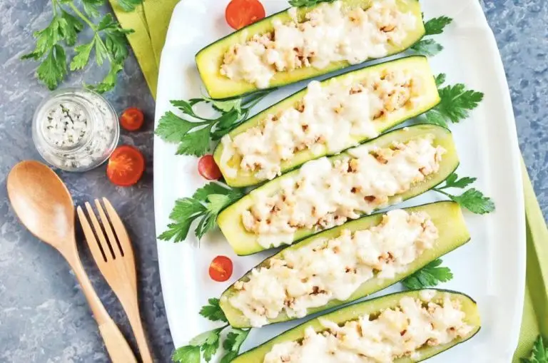 Step 6 - Buffalo Chicken Zucchini Boats