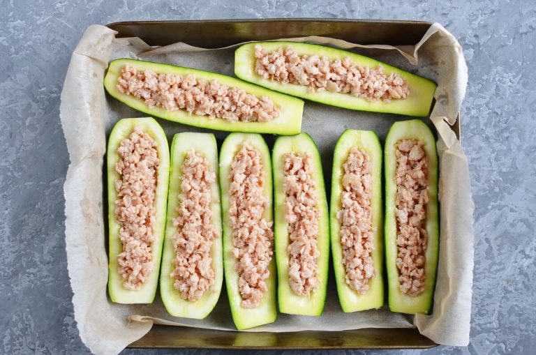 Step 4 - Buffalo Chicken Zucchini Boats