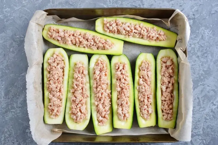 Step 4 - Buffalo Chicken Zucchini Boats
