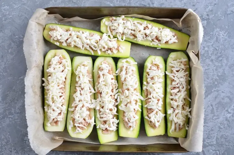Step 4 - Buffalo Chicken Zucchini Boats