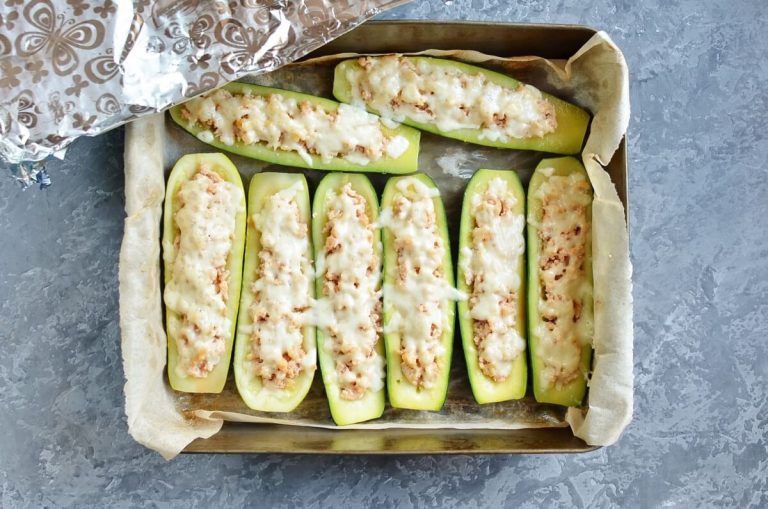 Step 5 - Buffalo Chicken Zucchini Boats