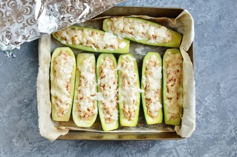Step 5 - Buffalo Chicken Zucchini Boats