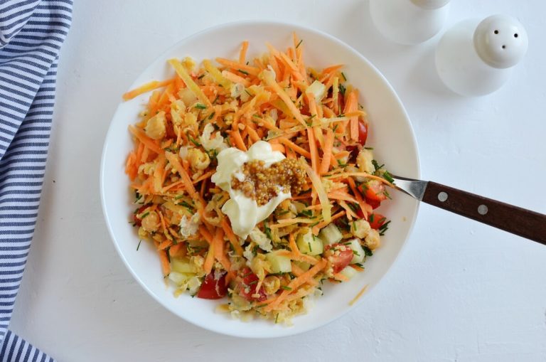 Step 2 - Chickpea Carrot Salad Sandwich