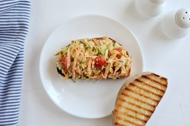 Step 4 - Chickpea Carrot Salad Sandwich