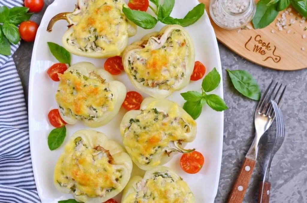 How to serve Creamy Chicken Stuffed Peppers