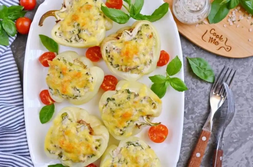 Creamy Chicken Stuffed Peppers