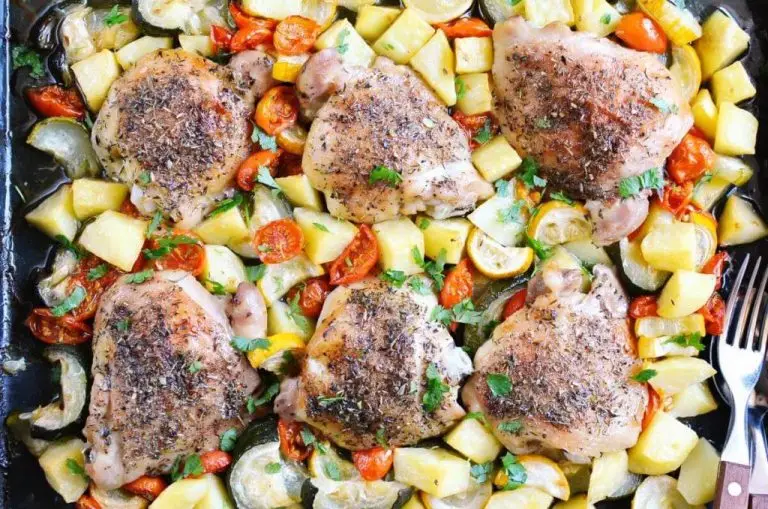 Step 8 - Crispy Chicken Thighs One-Pan Meal