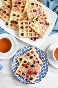 Donut-Glazed Yeasted Waffles