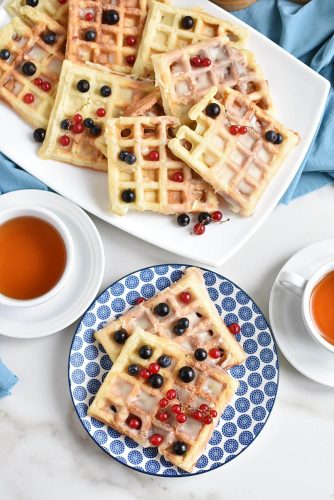 Donut-Glazed Yeasted Waffles