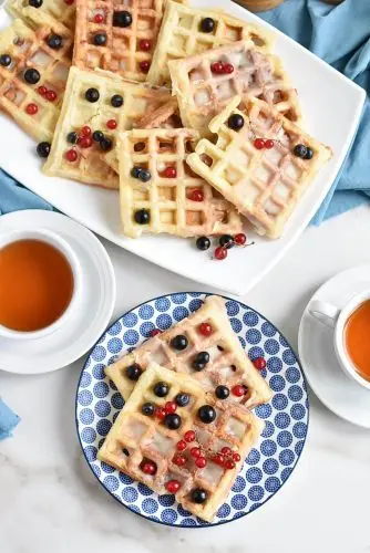 Donut-Glazed Yeasted Waffles
