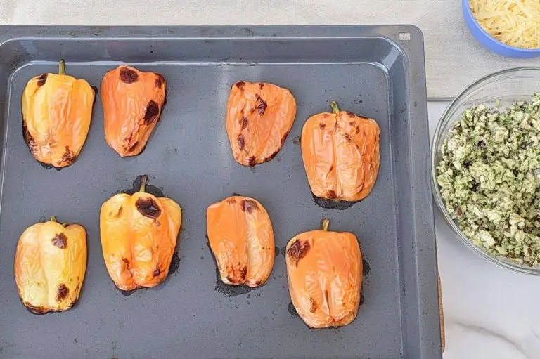 Step 1 - Easy Chicken Pesto Stuffed Peppers