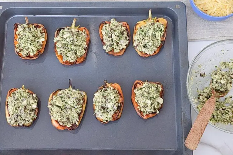 Step 4 - Easy Chicken Pesto Stuffed Peppers