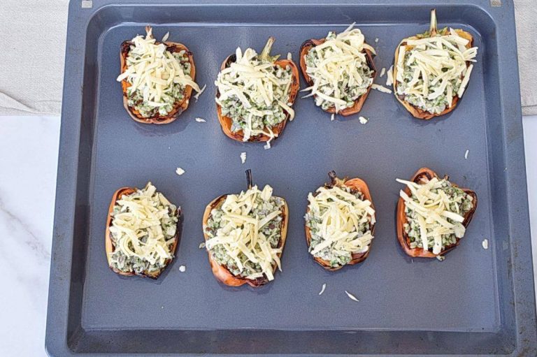 Step 6 - Easy Chicken Pesto Stuffed Peppers