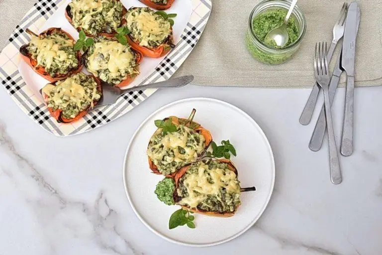 Step 8 - Easy Chicken Pesto Stuffed Peppers