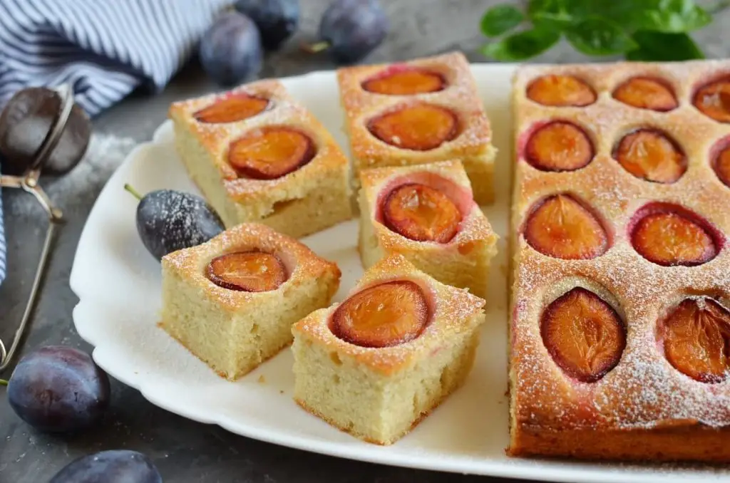 French Coffee Plum Cake