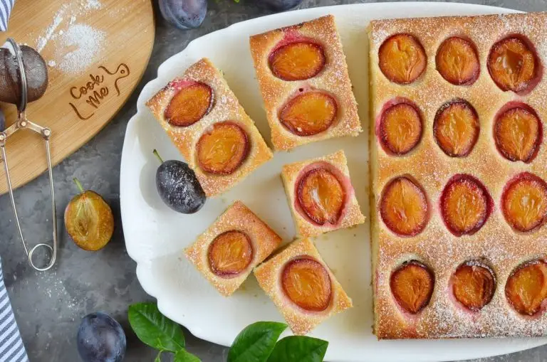 Step 8 - French Coffee Plum Cake
