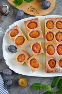 French Coffee Plum Cake